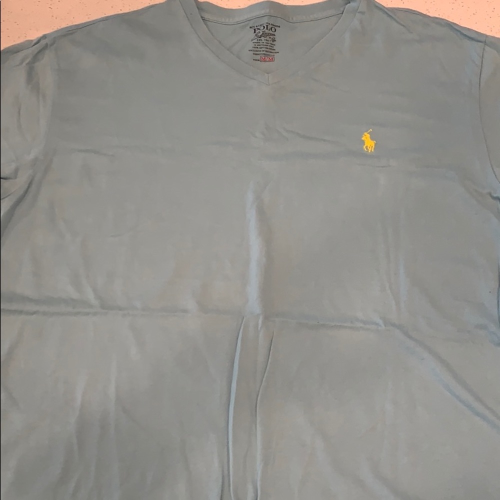 Light Blue Polo by Ralph Lauren VNeck Tshirt